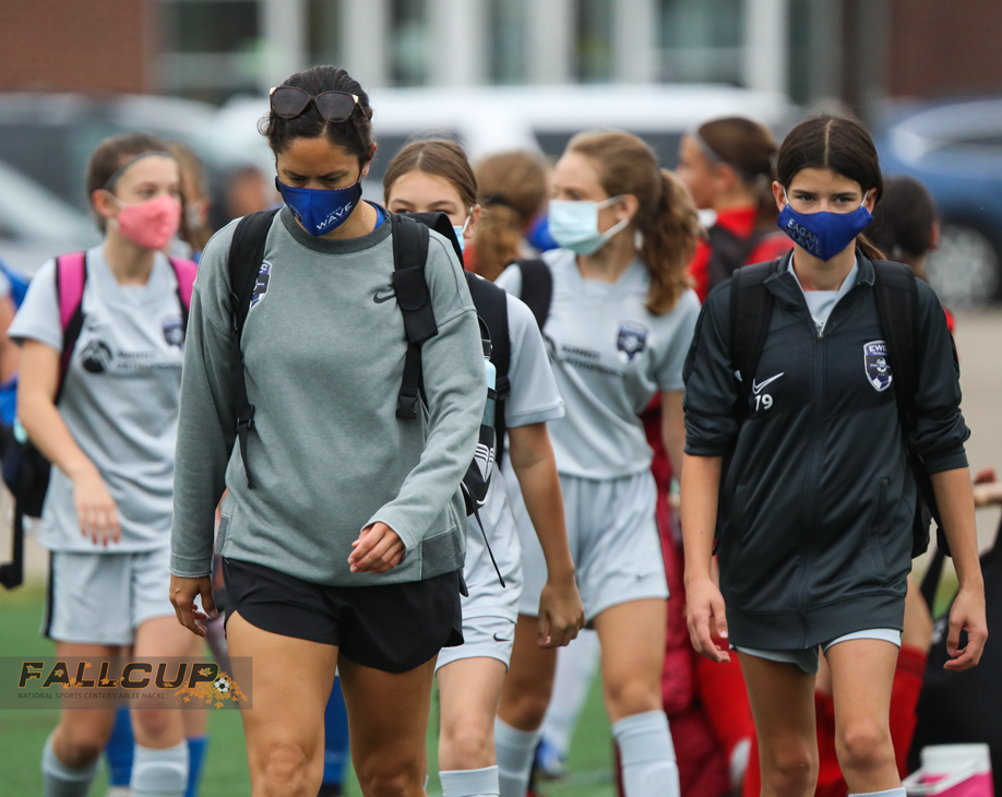 Teams participating in Fall Cup followed NSC COVID-19 safety regulations, which called for masks while off the field.