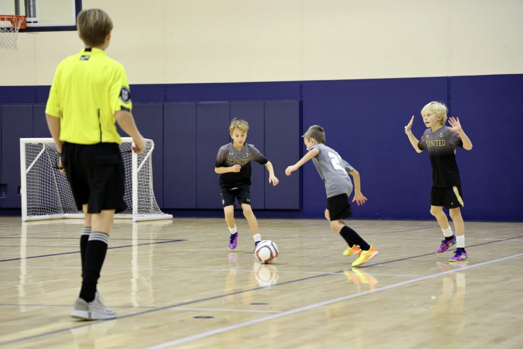 Futsal in play